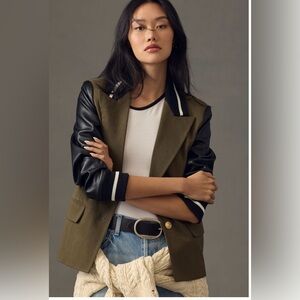 Anthropologie Mixed Fabric Blazer - Sz S - NWT!